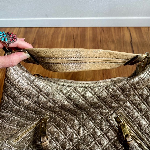 Marc Jacobs Metallic Quilted Leather Hobo - Picture 15 of 16